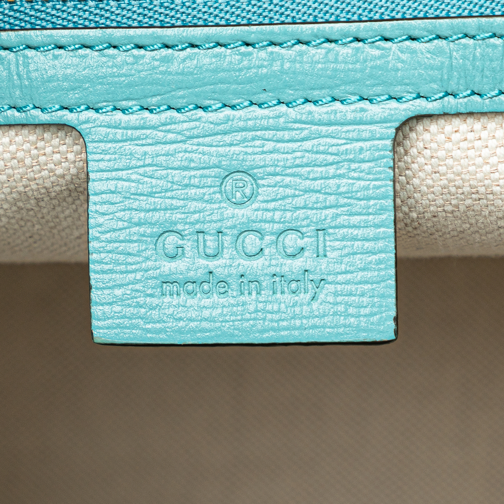 Pre-Loved Gucci Medium Straw Horsebit 1955 Tote - Picture 6 of 10